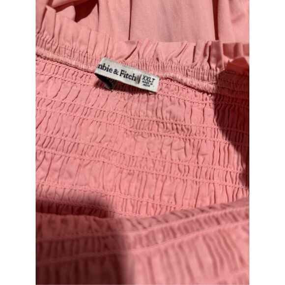 Abercrombie & Fitch smocked Bodice easy maxi dress in pink with pockets XXLT - Picture 4 of 10